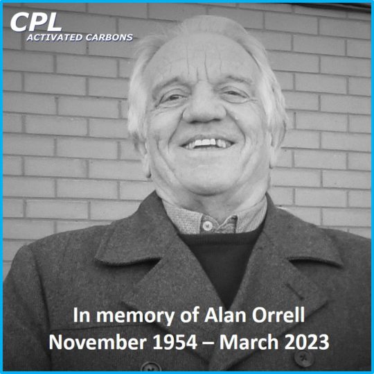 In Memory of Alan Orrell - CPL/Puragen Activated Carbons