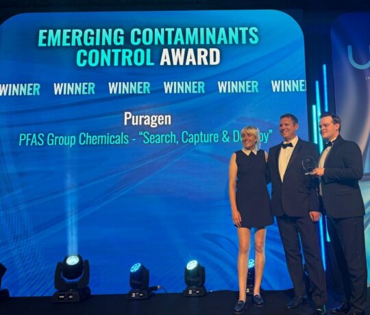 Puragen Wins the Emerging Contaminants Control Award at the Water Industry Awards 2026 - Puragen